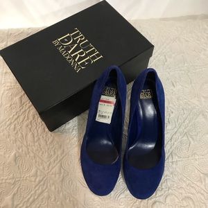 Truth or Dare blue high heels by Madonna